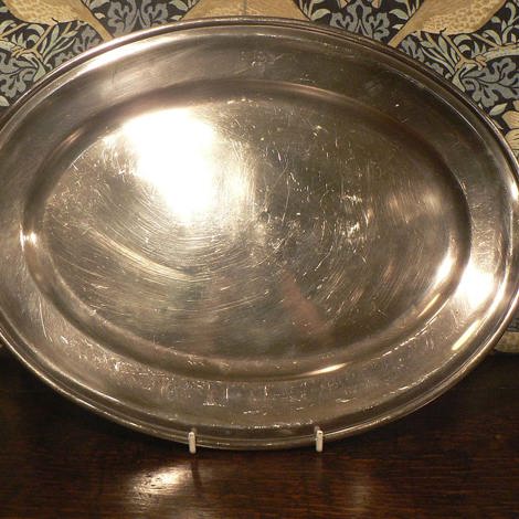 Silver plated platter